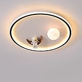 CFKAH Kinder LED Deckenleuchte 36W Kinderzimmer Schlafzimmer Runden Deckenlampe Decke Licht Beleuchtung Innen Wohnzimmer Büro Lampenschirm Schlafzimmerlampe Universum Ø50CM,B1