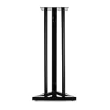 Malone ST-1-STU Design HiFi Lautsprecherständer stabiles Metall-Boxenstativ (3-Metallstreben, 28x 28cm Abstellfläche, 93cm Höhe) schw