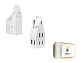 Räder Design Lichthaus Teelichthaus Set Kleine Kirche und Spitzdach inkl. Schmutzradierer G