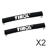 IPOTCH 2X 2pcs Oxford Car Roof Rack Protector Cargo Rack Carrier Cover for Kayak Rack