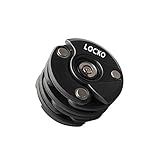 Fahrradschloss von Locko, Fahrrad-Faltschloss, Hochbelastbares Edelstahlschloss für Fahrräder, Fahrradschloss mit 3 Schlüsseln und Halterung