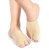 Hallux Valgus Zehenspreizer Bandage, Bunion Sleeve Separator Korrektur mit Gel-Pad Schutz und Zehenspreizer für Schmerzlinderung, Ballenzehen und Hammerzehen, Bunion Socke für Tag und N