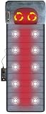 Massagematte mit Wärmefunktion, Elektrisches Ganzkörpermassagematte mit beweglichem Shiatsu-Massagekissen 10 Vibrationsmotoren Nacken und Schulter-Rückenmassagegerät zur Schmerzlinderung