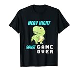 Bin am Zocken Gaming Dino Saurier Game Over T-S