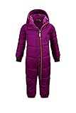 Killtec Skioverall Kinder Twinkly MNS ONPC B - Overall in Daunenoptik - Schneeanzug mit Kapuze - Winteranzug mit flauschigem Innenfutter, orchidee, 98/104