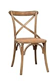 Thonet Stuhl in massiver Esche und Rattansitz im Alter von Holzende 46x42x86