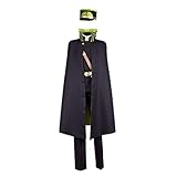 8PCS Seraph of The End Owari no Seraph Yuichiro Hyakuya Anime Cosplay Kostüm Uniform Anzüge mit Mütze Perücke Umhang Zubehör Hallow