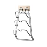 Topfdeckelhalter Topfdeckel Rack-Durchschlags-Free Pan Abdeckung Brett Lagerung Regal Halter for Topfdeckel Schneiden der Wand befestigter Küche kochen Utensil Werkzeug Pfannenhalter ( Color : Gray )