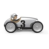 Baghera Spielzeugauto Silber | Retro Modellauto aus langlebigem ABS Kunststoff | Modell Rennwagen für Kinder ab 1 J