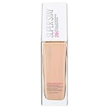 Maybelline New York Foundation, Superstay 24-Stunden-Foundation, leichtes Gefühl, wasser- und transferbeständig, 30 ml, Farbton: 21 Nude Beig