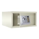 XJZHJXB Sichere Box Sicherheitsschrank Tresor für Homeoffice, Safe und Schließfach Spardose mit Tastatur, Geld-Bargeld-Safe (Color : Off White, Size : 43 * 40 * 23cm)
