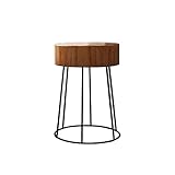 SHTFFW Betttisch, Tische Möbeldesign Naturkante Endtisch, Holz Akzent Beistelltisch, Nachttisch, Pflanzenständer Couchtisch (Color : Brown)