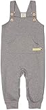 loud + proud Baby-Unisex Bio Baumwolle, GOTS Zertifiziert Latzhose, Grau (Grey Gr), (Herstellergröße: 86/92)