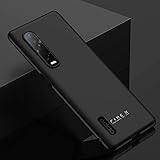 BaiFu Ultradünne Hülle für Oppo Find X2 Pro, Stoßfest Schutzhülle mit ultradünne und Slim handyhülle für Oppo Find X2 Pro-Schw