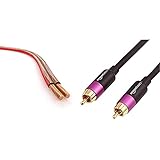 KabelDirekt – Lautsprecherkabel – Made in Germany – aus reinem Kupfer – 50m (2x2,5mm² HiFi Audio Boxenkabel für Lautsprecher & Surround Systeme) & Amazon Basics PBH-19091 - Subwoofer-Kabel, 10,7