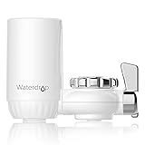 Waterdrop WD-FC-04 NSF Zertifiziert Wasserhahn Filter, Filtrationssystem mit Ultra Adsorptivem Material, Reduziert Chlor, Blei, Fluorid und Mehr-Passt auf Standard Wasserhahn (Einschließlich 1 Filter)