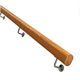 M-YN Handläufe Hölzerne Handlauf-sicherheitshandgriffstangen Mit Kompletter Set 1-20ft Langes Rutschfester Treppengeländer Innen Im Freien Wood Banister Für ältere Kinder(Size:3ft/90cm)