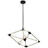 BVVV. Nordic Einfache Kronleuchter Postmodern Metall Droplight Eisenkunst Diamant Variable Licht LED Pendelleuchte Wohnzimmer Probenaum Restaurant Bar Studie Schlafzimmer Hängelamp