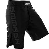 SMMASH Shadow 2.0 Herren-Sportbekleidung, antibakterielles Material, perfekt für MMA, BJJ, Grappling, Krav MAGA, Kickboxen, UFC, Workout-Shorts, (L)