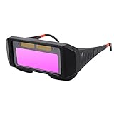 DUSIQ Schweißhelm Automatische Dimmschweißen Gläser Schweißen Helme Solarbrille Spezielle Anti-Blend-gläser-Werkzeuge für Schweißmasken Zubehö