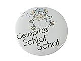 Button geimpftes Schlafschaf Anstecker Pin Brosche Fun Humor Cartoon S