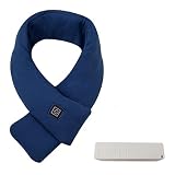 SSLLM Unisex Heizschal USB Beheizter Schal Elektrisch Heizungsschal für Paare Einfarbig Bequem Warm Halstücher Winterschal für Männer/Frauen Nackenwärmer Schal Elektrischer W