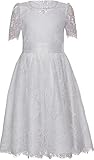 MarJo Kinder Trachtenkleid Lilli Off White, Gr. 122/128