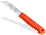 Gemüsemesser Obstmesser Schälmesser aus Solingen Küchenmesser Made in Germany Universal Messer mit Scharfer Klinge aus Rostfreiem Edelstahl Spülmaschinen geeignet (Kurz, Orange)