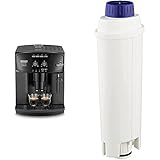 De'Longhi Caffé Corso ESAM 2600 Kaffeevollautomat mit Milchaufschäumdüse, 2-Tassen-Funktion, 1,8 Liter, Schwarz & De'Longhi Wasserfilter DLSC002 - Zubehör für De'Longhi Kaffeevollautomaten, weiß