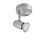 SEESEER LED Deckenleuchte, Schwenkbar, ,LED Deckenstrahler, 1-Flammig, inkl. 1x3W GU10 LED Leuchtmittel, Warmweiß Lichtfarbe, Spotbalken, Deckenlampe, Deckensp