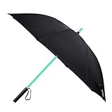 LED Regenschirm im Laserschwert-Design Schwarz Star Wars Schirm mit 7 Farben und Integrierter Taschenlamp