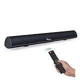 Soundbar mit Subwoofer, Soundbar für TV Gerät, Bluetooth 5.0, Einstellbarer Bass, DSP-Technologie(mit RCA, USB, Optisch, AUX, Bluetooth)