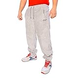 Karl Kani Sean John Classic Logo Velours Hose Herren Jogginghose (XL, Grey)