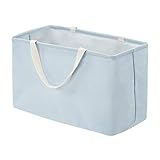 Amazon Basics – Aufbewahrungskorb aus Stoff, groß, rechteckig, taubenb