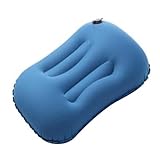 AMYMGLL Aufblasbares Outdoor-Kissen, Geeignet Für Camping, Nacken- Und Taillenstütze, Camping-Wander-Rucksack, Angel-Reisekissen,B