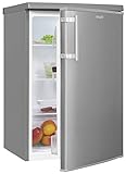 Exquisit Kühlschrank KS16-V-H-040E inoxlook | Standgerät | 130 l Volumen | Inoxlook