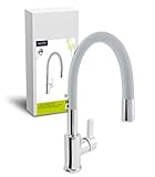 'aquaSu® 78888 5 Lago Multi 2.0 Spültischarmatur, Einhandmischer Küchenspüle, Grau/C