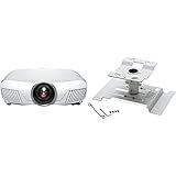 Epson EH-TW7400 4K Enhancement UHD 3LCD-Beamer (3.840x2160p, 2.400 Lumen Weiß- und Farbhelligkeit) Weiß & ELPMB22 Deckenhalterung, V12H003B22, g