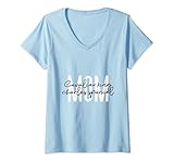 Damen Cavalier king charles spaniel mom Hund Hunde Hundemama T-Shirt mit V