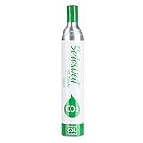 SODASWEET CO2 Zylinder, Neu & Erstbefüllt in Deutschland, Kohlensäure Zylinder Kohlendioxid Zylinder 425g Kohlensäure für ca. 60 L Wasser, geeignet für SodaStream Wassersprudler usw, TÜV bis 2031