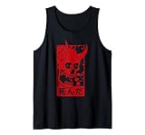 Ästhetische Oni-Maske Japanischer Dämon Art Face Skull Devil Tank Top