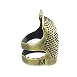 Nähgarn 1 Stück.Alte Retro-Fingerschutz-Fingerhut-Ring-Handarbeitsnadel-Fingerhut-Nadeln-Handwerk nach Hause DIY. Zubehör zum Nähwerkzeug Schön, verschleißfest, nicht leicht zu brechen ( Color : M )