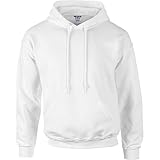 Gildan Heavyweight DryBlend Unisex Kapuzenpullover / Hoodie / Kapuzensweater M,Weiß