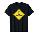 HTTP 404 Error Not Found Yellow Diamond Warnschild Humor T-S