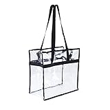 Stadion zugelassene transparente Reisetasche – wasserdichte Utility Taschen – Mehrzweck-Rucksack – 1 Packung