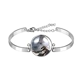 Armband, Edelstahl Armband Armreif Schmuck Geschenk Manschette Poliert Mode Geschenkbox Stil Privatauftrag Dutch War Ships stürmische Gewässer Kunst für Männer F