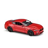 MHHDD Sammlerspielzeug Automodelle 1:24 Für Ford Mustang 2015 Legierung Automodell Handwerk Dekoration Sammlung Spielzeug Werkzeuge Geschenk Festival Dekorative Ornamente (Farbe : Rot)