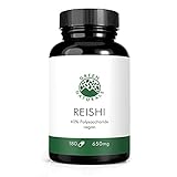 Reishi Extrakt 40% (180 Kapseln á 650mg) - deutsche Herstellung - 100% Vegan & Ohne Z