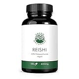 Reishi Extrakt 40% (180 Kapseln á 650mg) - deutsche Herstellung - 100% Vegan & Ohne Z