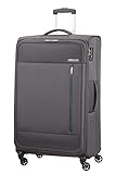 American Tourister Heat Wave - Spinner XL Koffer, 80 cm, 92 L, Grau (Charcoal Grey)